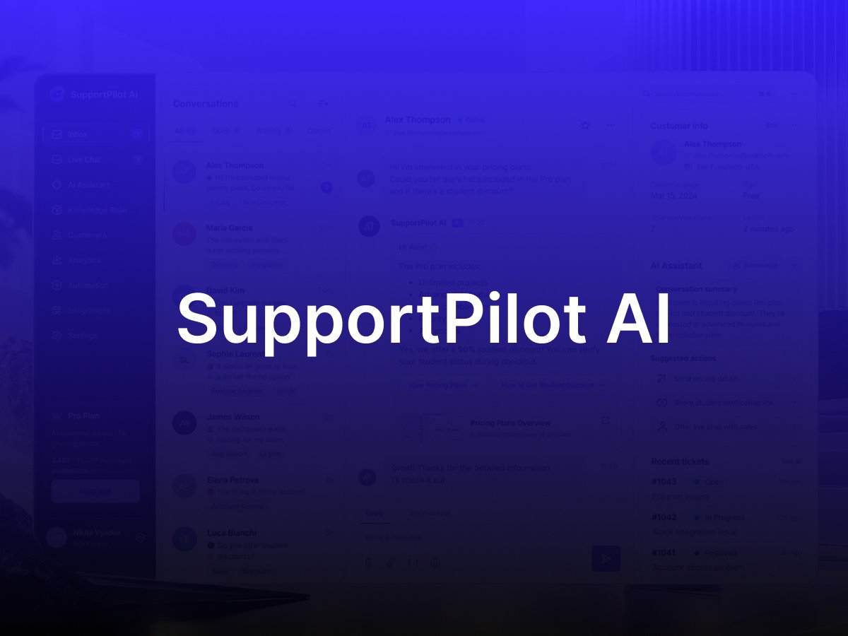 Preview for SupportPilot AI